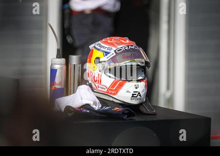 Budapest, Ungarn. 23. Juli 2023. Helm während des ungarischen GP, Budapest, 20-23. Juli 2023, bei der Hungaroring, Formel-1-Weltmeisterschaft 2023. Kredit: Independent Photo Agency Srl/Alamy Live News Stockfoto
