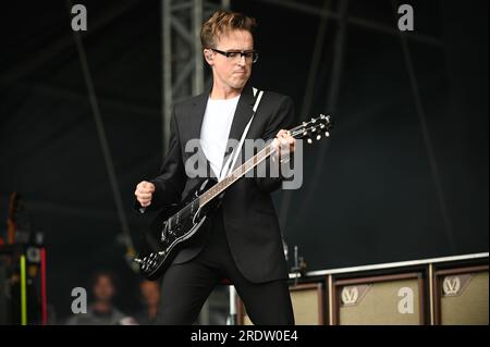 22. Juli 2023, Sheffield, South Yorkshire, U.K: McFly,Performing at Tramlines Festival,Sheffield , UK , 22.07.2023 (Credit Image: © Robin Burns/ZUMA Press Wire) NUR REDAKTIONELLE VERWENDUNG! Nicht für den kommerziellen GEBRAUCH! Stockfoto