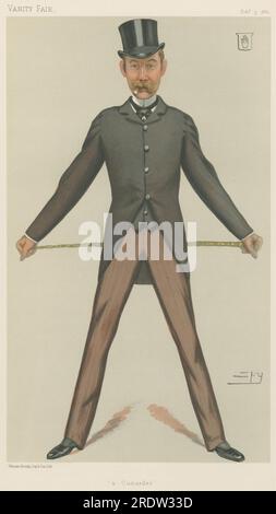 Vanity Fair: Sport, Verschiedenes: Sport Riders; „A Cunarder“, Sir Bache Edward Cunard, 5. Februar 1881 1881 von Leslie ward Stockfoto