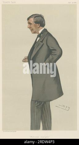 Politiker - Vanity Fair. „militärische Änderungen“. Mr. John Holms. 18. Februar 1882 1882 von Leslie ward Stockfoto