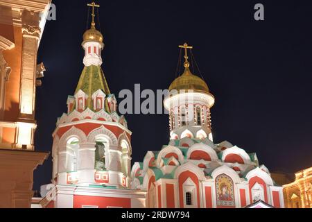 Die Kasaner Kathedrale auf dem Roten Platz in Moskau, Russland Stockfoto