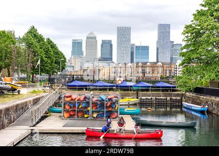 Shadwell Basin Outdoor Activity Centre, Glamis Road, Shadwell, The London Borough of Tower Hamlets, Greater London, England, Vereinigtes Königreich Stockfoto