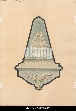 Memorial für James von der Paddington Church zwischen 1796 und 1811 von Daniel Lysons Stockfoto