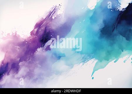 Abstraktes mehrfarbiges, wasserfarbenes Hintergrunddesign Stock Vektor
