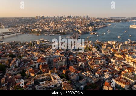 Luftaufnahme des Eminonu, Istanbul, Türkei Stockfoto