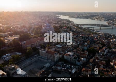 Luftaufnahme des Eminonu, Istanbul, Türkei Stockfoto