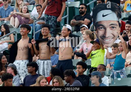 23. Juli 2023 Carson, Kalifornien - Atmosphäre. UTS - Ultimate Tennis Showdown Finals im Dignity Health Sports Park in Carson. (Kreditbild: © FS/AdMedia via ZUMA Press Wire) NUR REDAKTIONELLE VERWENDUNG! Nicht für den kommerziellen GEBRAUCH! Stockfoto