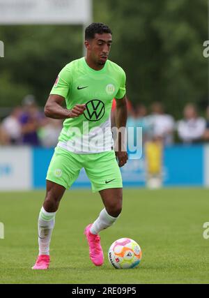 firo : 07/15/2023, Fußball, 1. Liga, 1. Bundesliga, Staffel 2023/2024, Testspiel, VfL Wolfsburg - Beck's Selection Tiago TOMAS, Wolfsburg, Single Action Stockfoto