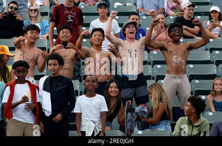 Carson, Ca. 23. Juli 2023. Atmosphäre im UTS - Ultimate Tennis Showdown Finals im Dignity Health Sports Park in Carson, Kalifornien am 23. Juli 2023. Kredit: Faye Sadou/Media Punch/Alamy Live News Stockfoto