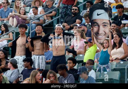 Carson, Ca. 23. Juli 2023. Atmosphäre im UTS - Ultimate Tennis Showdown Finals im Dignity Health Sports Park in Carson, Kalifornien am 23. Juli 2023. Kredit: Faye Sadou/Media Punch/Alamy Live News Stockfoto