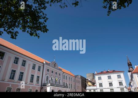 Schloss Toompea, Gebäude des estnischen Parlaments in Tallinn, Estland Stockfoto