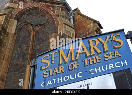 St. Marys Stern Des Meeres, Katholische Kirche, 106 Constitution Street, Leith, Edinburgh, Schottland, EH6 6AW Stockfoto