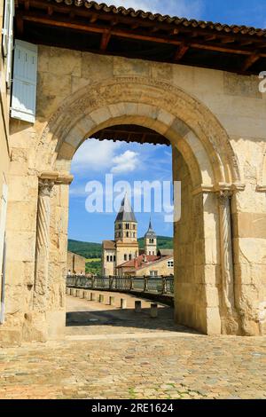 Abtei und Grundstück in Cluny, Burgund, Frankreich Stockfoto