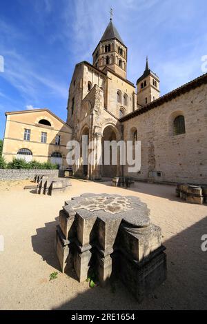 Abtei und Grundstück in Cluny, Burgund, Frankreich Stockfoto