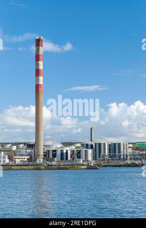 Petit Couronne (Nordfrankreich): Die Raffinerie Petit Couronne, die ehemalige Shell- und Petroplus-Raffinerie, bevor sie zerstört wurde. Übersicht über die Website auf der Stockfoto