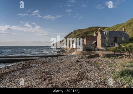 Kleines Fischerdorf an der Nordküste schottlands Stockfoto