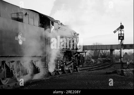 "90733"-Shunt, leere Aktien in Kidderminster Town. Stockfoto