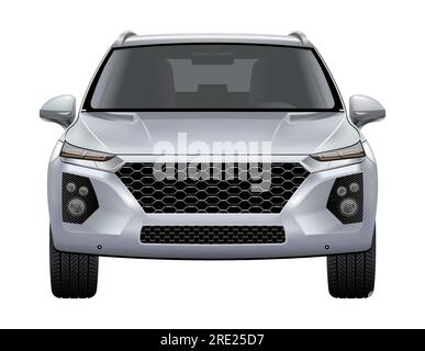Realistischer Vektorwagen-SUV mit Transparenz Stock Vektor