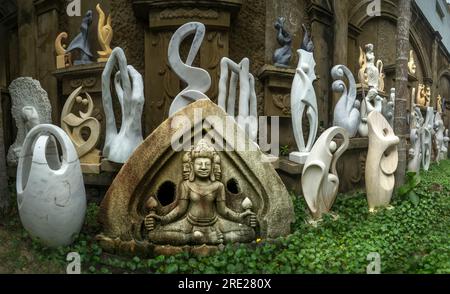 Eine Marmorskulptur, die in der Gegend der Marmorberge in Danang, Vietnam, aufgenommen wurde Stockfoto