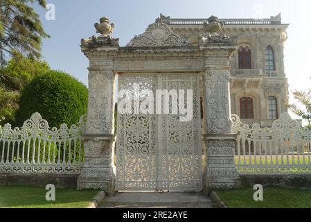 Kucuksu-Palast in Beykoz, Istanbul, historisches Gebäude der Türkei Stockfoto