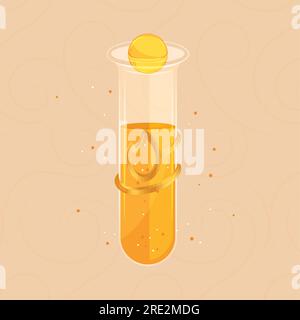 Isolierter farbiger Zaubertrank-Vektor Stock Vektor