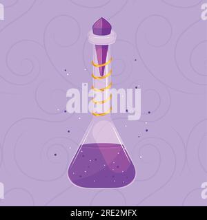 Isolierter farbiger Zaubertrank-Vektor Stock Vektor