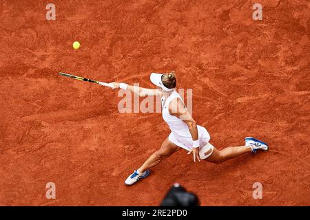 Hamburg, Hamburg, Deutschland. 24. Juli 2023. In Aktion während der HAMBURG EUROPEAN OPEN - Hamburg - Frauen Tennis, WTA250 (Kreditbild: © Mathias Schulz/ZUMA Press Wire) REDAKTIONELLER GEBRAUCH! Nicht für den kommerziellen GEBRAUCH! Kredit: ZUMA Press, Inc./Alamy Live News Stockfoto