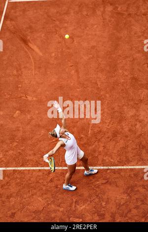 Hamburg, Hamburg, Deutschland. 24. Juli 2023. In Aktion während der HAMBURG EUROPEAN OPEN - Hamburg - Frauen Tennis, WTA250 (Kreditbild: © Mathias Schulz/ZUMA Press Wire) REDAKTIONELLER GEBRAUCH! Nicht für den kommerziellen GEBRAUCH! Kredit: ZUMA Press, Inc./Alamy Live News Stockfoto