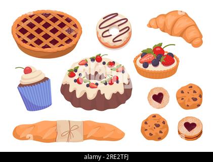 Konzept für Backwaren Stock Vektor