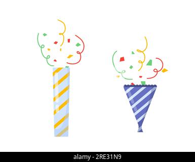 Geburtstagsparty farbenfrohes Vektorkonzept Stock Vektor