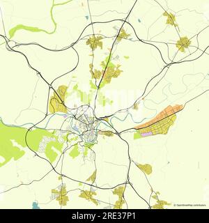 Vector Stadtplan von Toledo, Spanien Stock Vektor
