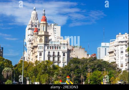 Palacio Barolo Palace, berühmtes Bürogebäude in der Avenida Del Mayo City Street am Congresional Plaza, Monserrat, Buenos Aires Argentinien Stockfoto