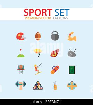 Sport Icons Set Stock Vektor