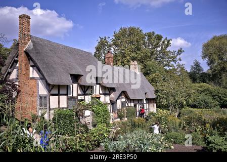 Anne Hathaways Cottage. Stratford upon Avon Warwickshire England Großbritannien. Stockfoto