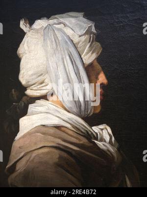 Porträt des Maler Lemonnier mit Verbandskopf von Francois Andres Vincent Marseille France Stockfoto