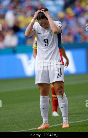 Sydney, Australien. 25. Juli 2023. Geummin Lee reagiert auf der FIFA Women's World Cup 2023 zwischen Kolumbien und der Republik Korea im Sydney Football Stadium am 25. Juli 2023 in Sydney, Australien. Kredit: IOIO IMAGES/Alamy Live News Stockfoto