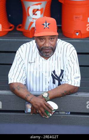 New York, New York, USA. 24. Juli 2023. Bun B beim jährlichen Softball-Spiel CC Sabathia and Friends Celebrity 3. für die PiCChin Foundation im Yankee Stadium am 24. Juli 2023, Bronx, New York City. Kredit: Walik Goshorn/Media Punch/Alamy Live News Stockfoto