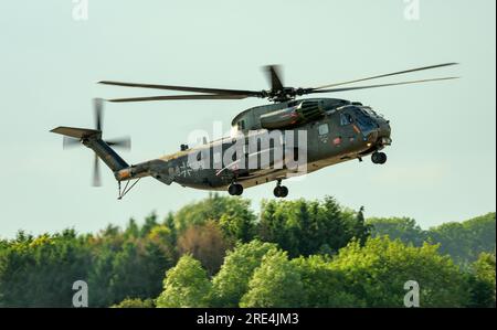 Deutsche Luftwaffe, Sikorsky CH-53 Heavy Lift Transport Helicopter am Royal International Air Tattoo 2023 Stockfoto