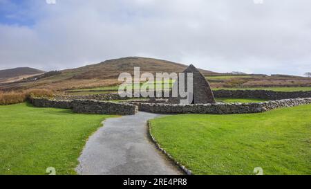 Gallarus Oratory, eine Kapelle auf der Dingle-Halbinsel, County Kerry, Irland. Stockfoto