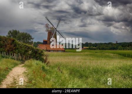 Cley Windmill Neben dem Meer Norfolk UK Stockfoto