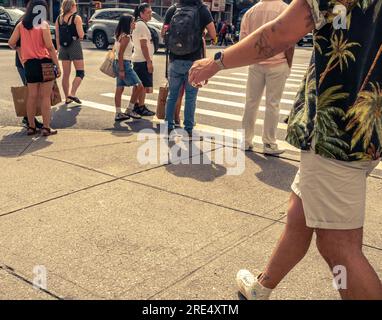 Aktivitäten in Chelsea in New York am Sonntag, den 23. Juli 2023. (© Richard B. Levine) Stockfoto