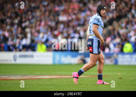 Warrington, England - 22. Juli 2023 - Jonny Lomax von St. Helens . Halbfinale Des Challenge Cup, St. Helens gegen York Valkyrie im Halliwell Jones Stadium, Warrington, Großbritannien Stockfoto