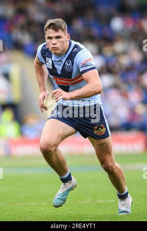 Warrington, England - 22. Juli 2023 - Jack Welsby von St. Helens. Halbfinale Des Challenge Cup, St. Helens gegen York Valkyrie im Halliwell Jones Stadium, Warrington, Großbritannien Stockfoto