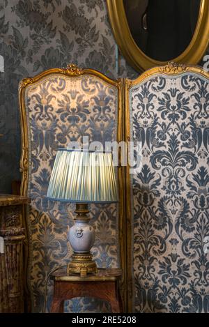 Schlafzimmer, Jacquemart-André Museum, ein privates Museum im 8. Arrondissement, Paris, Frankreich Stockfoto