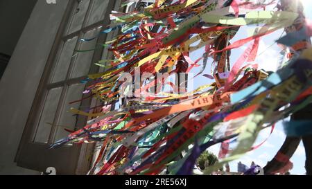 salvador, bahia, brasilien - 15. januar 2023: Blick auf die Kirche Senhor do Bonfim in Salvador. Stockfoto