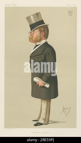 Politiker - Vanity Fair. Konsularische Kaplan. Sir Henry Drummond Wolff. 5. September 1874 1874 von Carlo Pellegrini Stockfoto