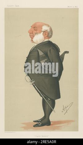 Vanity Fair: Militär und Marine; "Popular Members", Captain Ralph Allen, 21. März 1874 1874 von Carlo Pellegrini Stockfoto