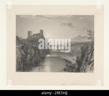 Barnard Castle, Durham zwischen 1827 und 1838 von Robert William Wallis Stockfoto