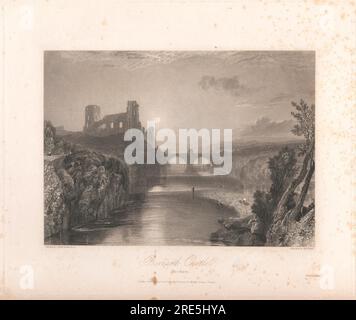 Barnard Castle, Durham 1827 von Robert William Wallis Stockfoto