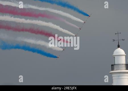 Royal Air Force Aerobatic Team, die Roten Pfeile Stockfoto